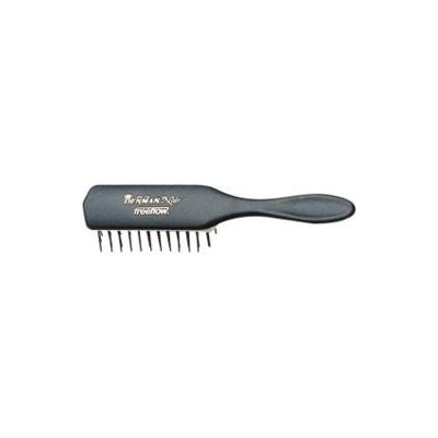 DENMAN - FREEFLOW D41N - BROSSE À CHEVEUX - MANCHE NOIR MAT - COUSSINET BLANC - 9 RANGS