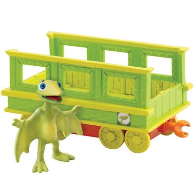 Le Dino Train – Tiny et son Wagon – Figurine et Véhicule