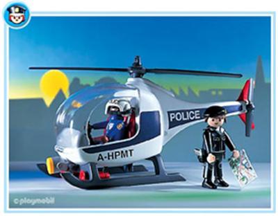 Playmobil - 3908 - Policiers - Policier Intervention + Helicoptere