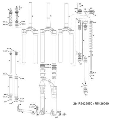 Rock shox fourche blanc