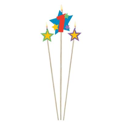 Set Bougie Chiffre 1 - Bougie d'Anniversaire