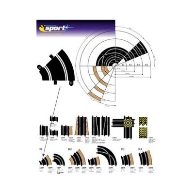 Scalextric - Rail courbe virage
