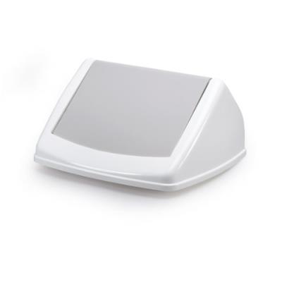 DURABLE Couvercle DURABIN FLIP LID SQUARE 40, blanc/gris
