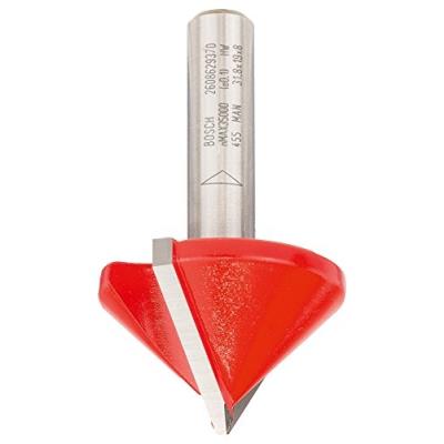 Bosch 2608629370 Fraise à Rainurer Droit En V 8 Mm D 31,8 Mm Longueur 19 Mm G 51 Mm 90°
