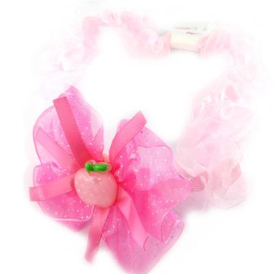 Bandeau enfant 'Fraise' rose