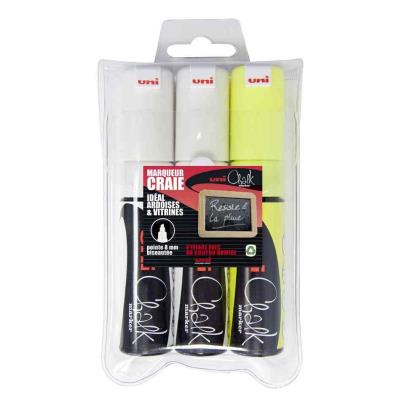 uni-ball Marqueur craie Chalk PWE-8K, étui de 3 pièces