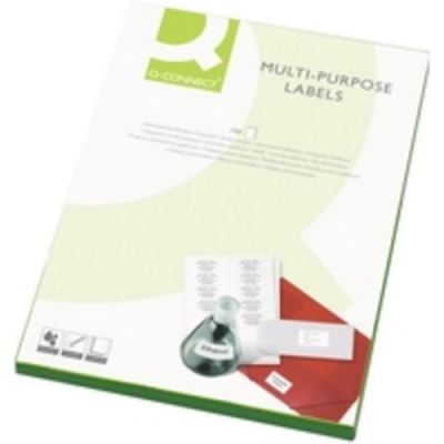 Q-Connect KF01134 Étiquette multifonction Jaune fluo 99,1mm x 38,1 mm 100 étiquettes (14 par feuille A4) (Import Royaume Uni)