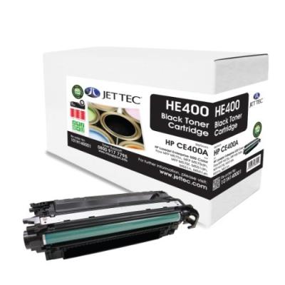 Jet tec ce400a cartouche de toner laser remanufacturée pour hp ce400a 5500 pages noir