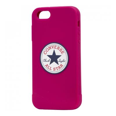 Converse 3D LOGO - Achterzijde behuizing voor mobiele telefoon - silicone - cosmos roze - voor Apple iPhone 5, 5s