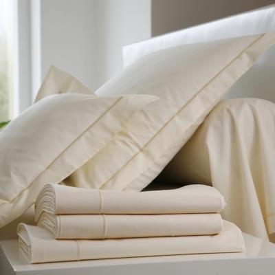 Housse de couette Coton BLANC DES VOSGES 240 x 220 cm Coquille