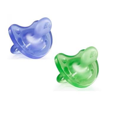 Chicco physio soft sucette en silicone vert violet 6-12 mois 271231