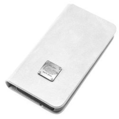 Qiotti book slim carrier etui pour samsung galaxy s4 gt-i9505 blanc