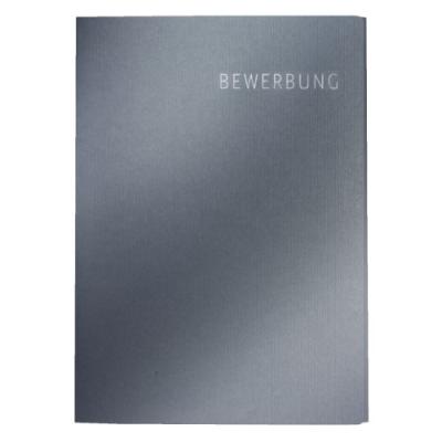 Esselte-leitz chemise de candidature 3 volets en carton (gris foncé, inscription bewerbung) 39740089