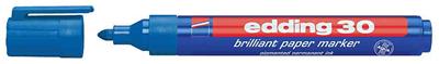 edding - Marqueur papier brillant 30, pointe ogive, rouge