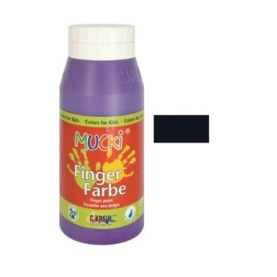 KREUL - GOUACHE AUX DOIGTS MUCKI , NOIR 750 ML