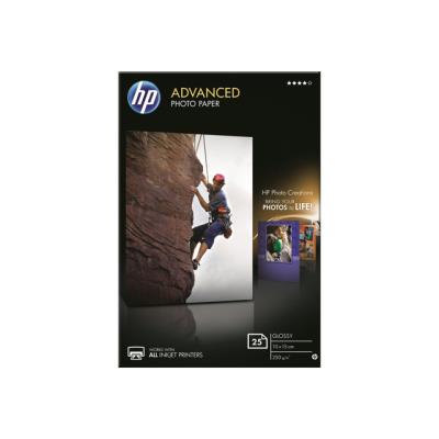 HP Advanced Glossy Photo Paper - fotopapier - 25 vel(len)