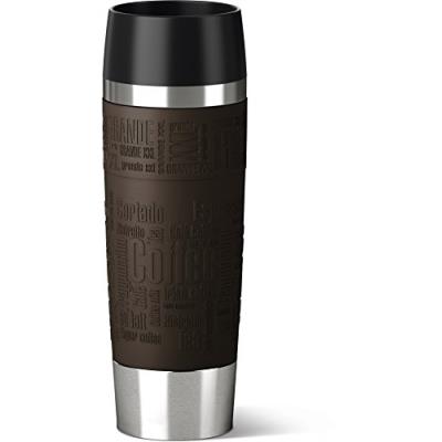 Emsa mug de voyage thermoisolant de la grande, 4 h et froides pendant 8 heures à froid-passe au lave-vaisselle marron