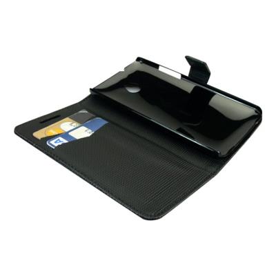 Sandberg Cover Wallet - Beschermende bedekking voor mobiele telefoon - zwart - voor HTC One Mini