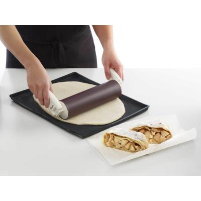 Lékué rouleau à pâtisserie silicone platine 23 cm marron tools