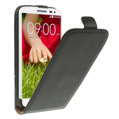 Etui Slim noir à rabat vertical pour LG G2 Mini