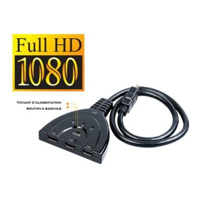 Répartiteur HAMA HDMI 4K 3 entrées / 1 sortie - Electro Dépôt