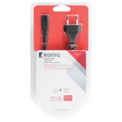 Câble dalimentation cee 7 16 (connecteur européen) vers cei-320-c7, 5m, noir könig