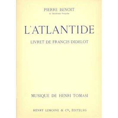 Partitions classique LEMOINE TOMASI HENRI - ATLANTIDE - CHOEUR, ORCHESTRE Choeur et ensemble vocal