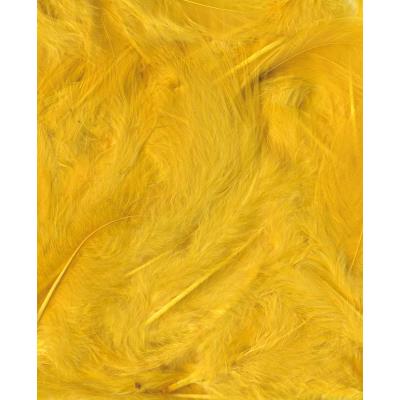 Plumes - Jaune - Sachet de 3 g - Ébouriffées - Lg 8 à 12 cm