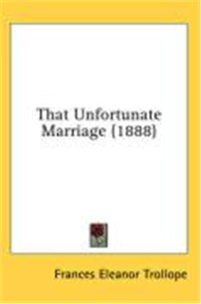 That Unfortunate Marriage (1888)