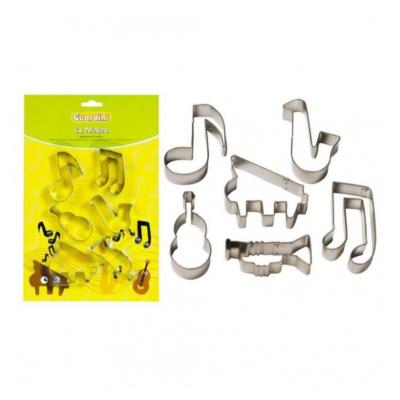 GUARDINI Set de 6 Découpes Pâte Musique