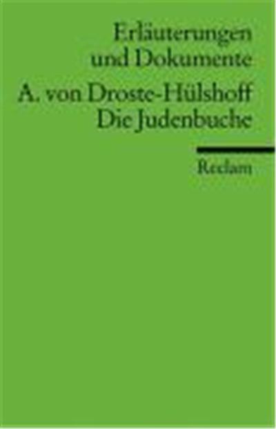 Annette Von Droste-Hulshoff, Die Judenbuche