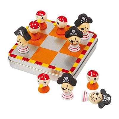 Small foot company - 2435 - jeu de voyage - tic tac toe pirates