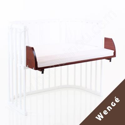 Extension de lit berceau babybay marron wengé pour maxi