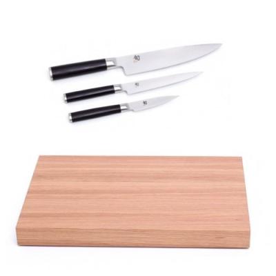 KAI DM-0789DMSET1 ENSEMBLE SHUN AVEC PLANCHE ET COUTEAUX DM-0789, DM-700, DM-701, DM-702 4 PIÈCES