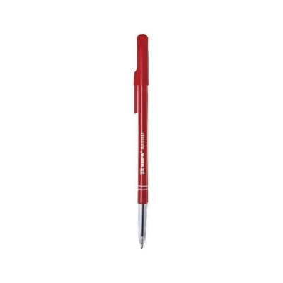 Stylo Bille Semi transparent Pointe Moyenne 1 mm Encre Rouge