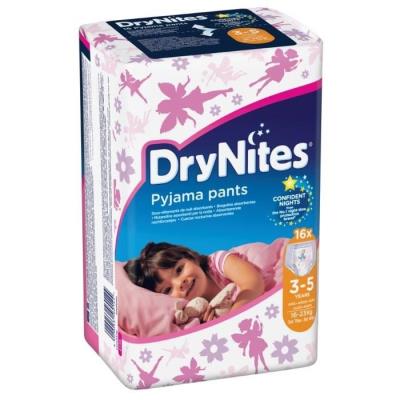 Huggies Culotte Dry Nites Girl 3-5 Ans ( 16-23 Kg)