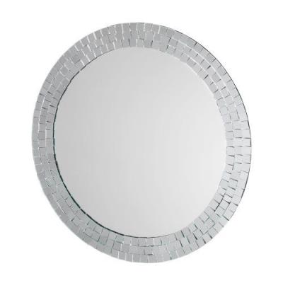 Croydex MM700700 Meadley Miroir Rond avec Entourage en Mosaïque