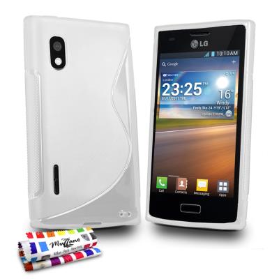 Coque Souple ORIGINALE Ultra Fine Blanc , Le S, Premium de MUZZANO pour LG E610