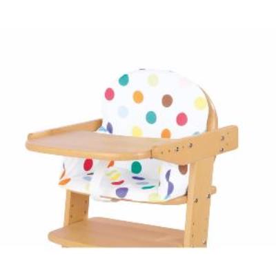 Housse de coussin de chaise haute - Pois multicolores - Pinolino
