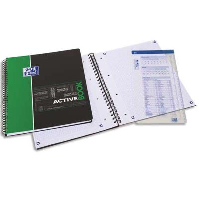 Lot de 5 Cahiers Etudiant ACTIVEBOOK spiralés couverture polypro 160 pages seyès Format 24 x 29 7 cm avec appli SOS NOTES