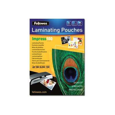 Fellowes Laminating Pouches Impress 100 Micron - pack de 100 - brillant - pochettes plastifiées
