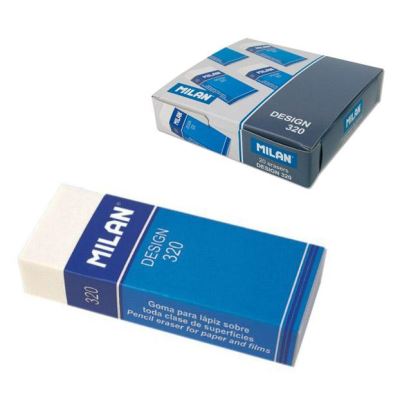Boîte 30 gommes à effacer Milán avec étuis