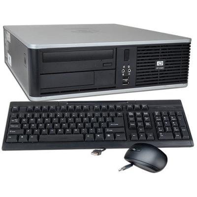 Unité centrale HP DC7800 SFF - Gris - Intel Core 2 Duo E4600 / 2.40 GHz - RAM 2 Go - HDD 80 Go - DVD - Gigabit Ethernet - Windows 7 Familiale