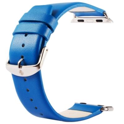 Apple Watch 38 mm Coque Housse Cuir PU Bleu avec Support