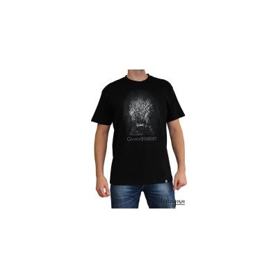 GAME OF THRONES - Tshirt Trône de fer homme MC black - basic - Taille L