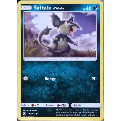 carte Pokémon 76/149 Rattata d'Alola 40 PV SM1 - Soleil et Lune NEUF FR -  Carte à collectionner - Achat & prix