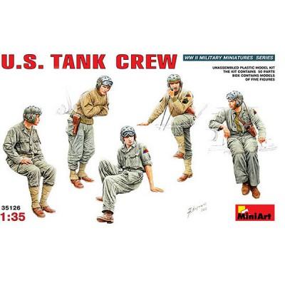 Mini Art - Figurines 2ème Guerre Mondiale : Equipage de tank US