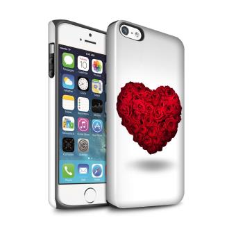 Coque Brillant Robuste Antichoc De Stuff4 Coqueetuihousse Pour Apple Iphone Se Coeur Damour Rouge Design Coeur Valentine Collection
