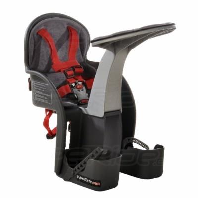 Weeride siège enfant avant pour vélo gris rouge