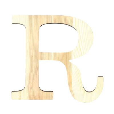 Lettre R - Hauteur 11,5 cm - Bois découpé